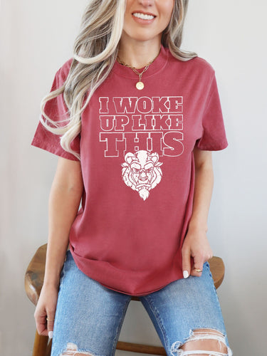Crimson I Woke Up Like This Tee (Pre-Order)